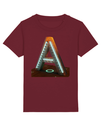 Litera A - 3D Burgundy