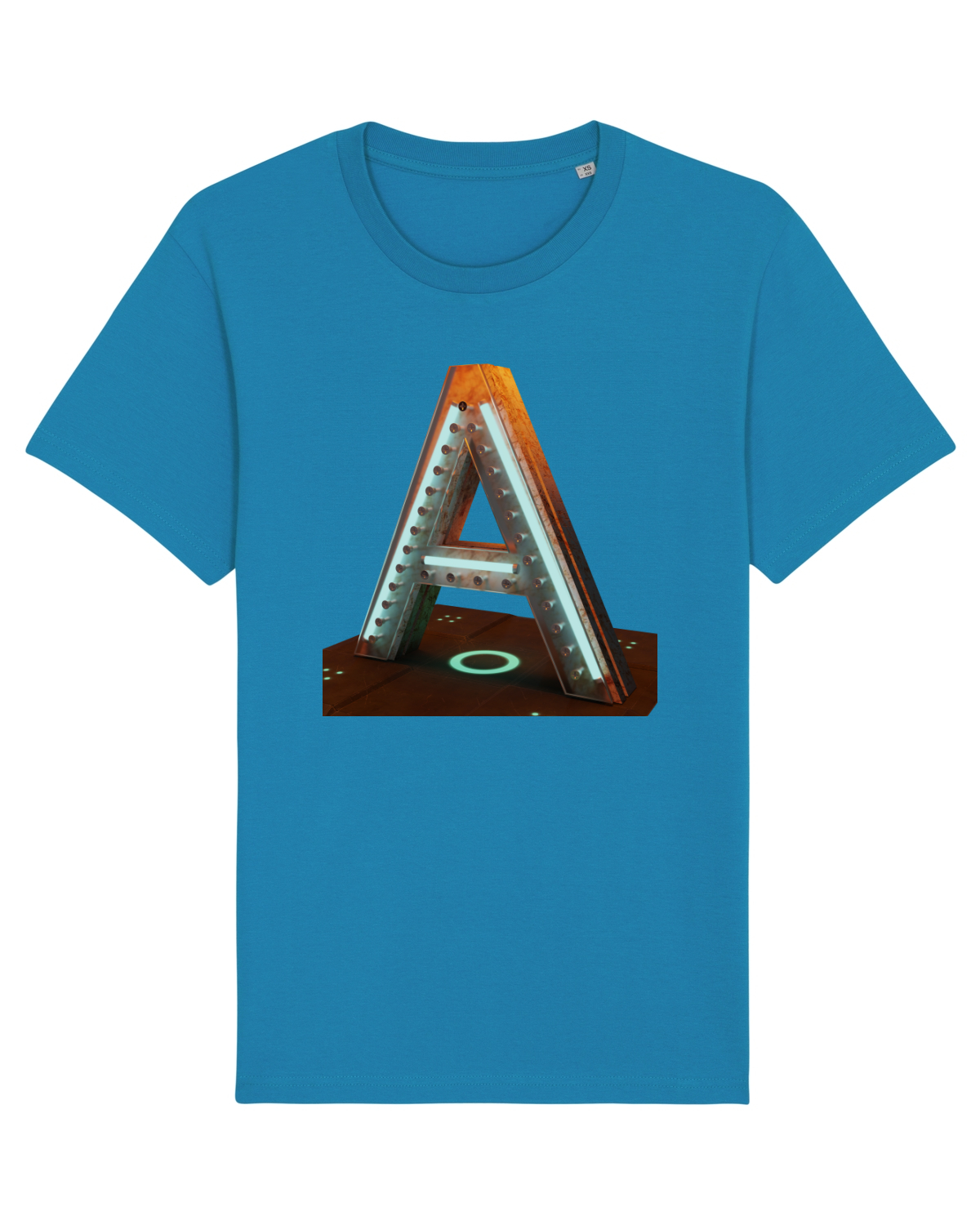 Tricou mânecă scurtă Unisex Rocker Azur