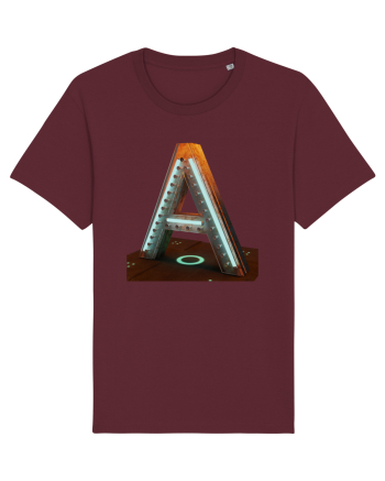 Litera A - 3D Burgundy