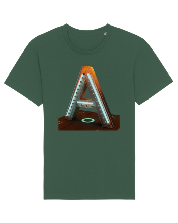 Litera A - 3D Bottle Green