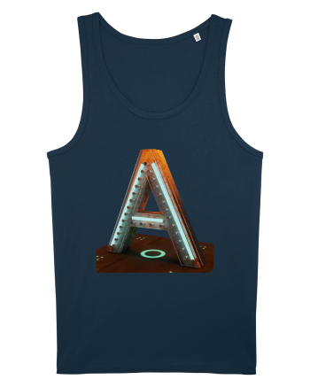 Litera A - 3D Navy