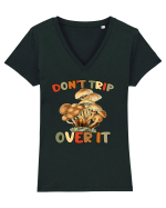 Don't Trip Over It Tricou mânecă scurtă guler V Damă Evoker