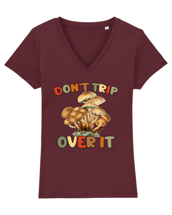 Don't Trip Over It Burgundy
