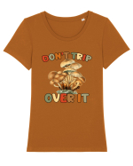 Don't Trip Over It Tricou mânecă scurtă guler larg fitted Damă Expresser