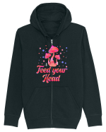Feed Your Head Space Shroom Mushroom Hanorac cu fermoar Unisex Connector