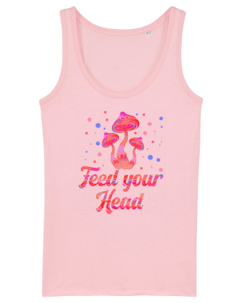 Feed Your Head Space Shroom Mushroom Cotton Pink