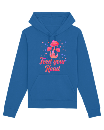 Feed Your Head Space Shroom Mushroom Royal Blue