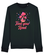 Feed Your Head Space Shroom Mushroom Bluză mânecă lungă Unisex Rise