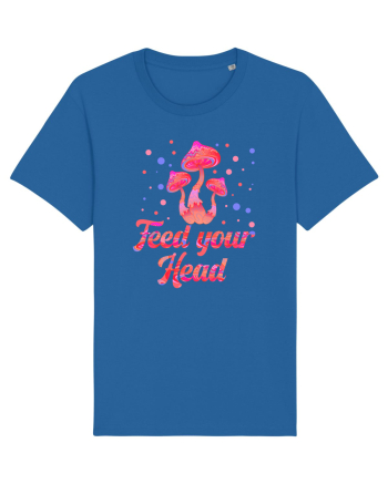 Feed Your Head Space Shroom Mushroom Royal Blue