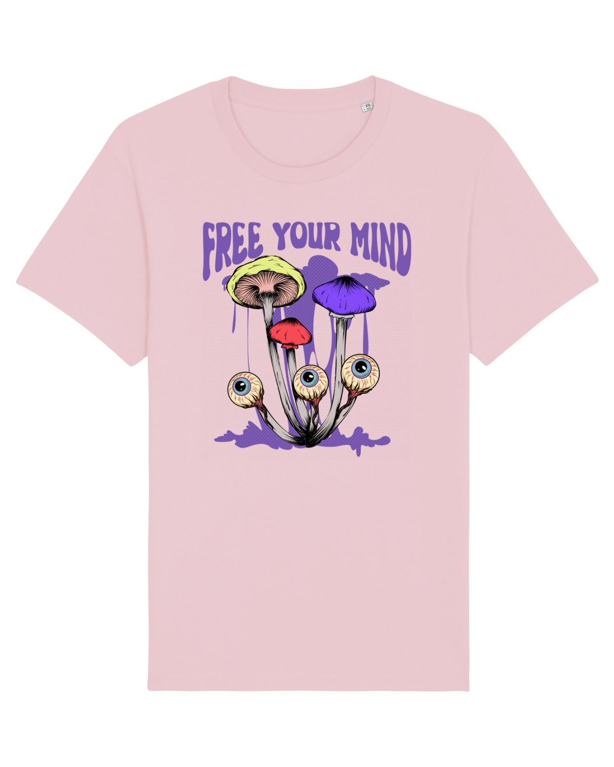 Tricou mânecă scurtă Unisex Rocker Cotton Pink