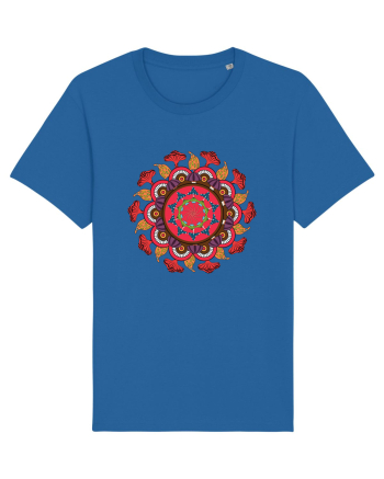 Magic Mushroom Mandala Shroom Trippy Royal Blue