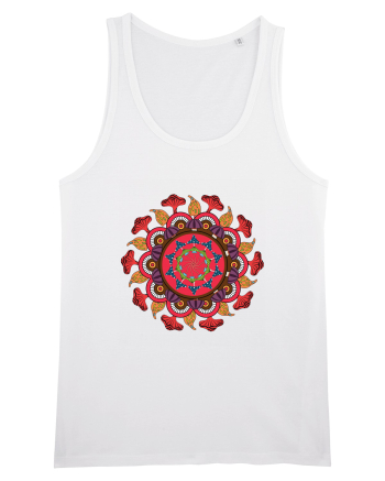 Magic Mushroom Mandala Shroom Trippy White