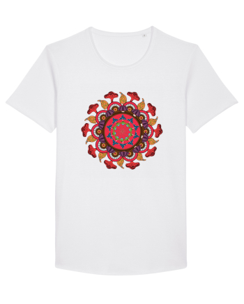Magic Mushroom Mandala Shroom Trippy White