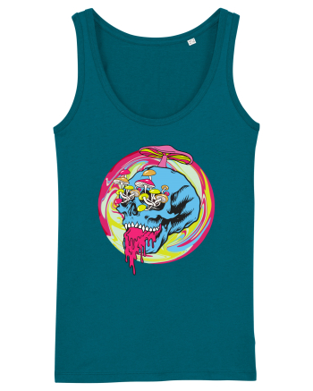 Magic Mushroom Psychedelic Trippy Skull Ocean Depth
