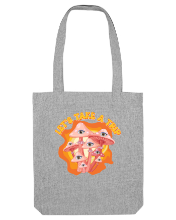 Let's Take A Trip Magic Mushroom Heather Grey