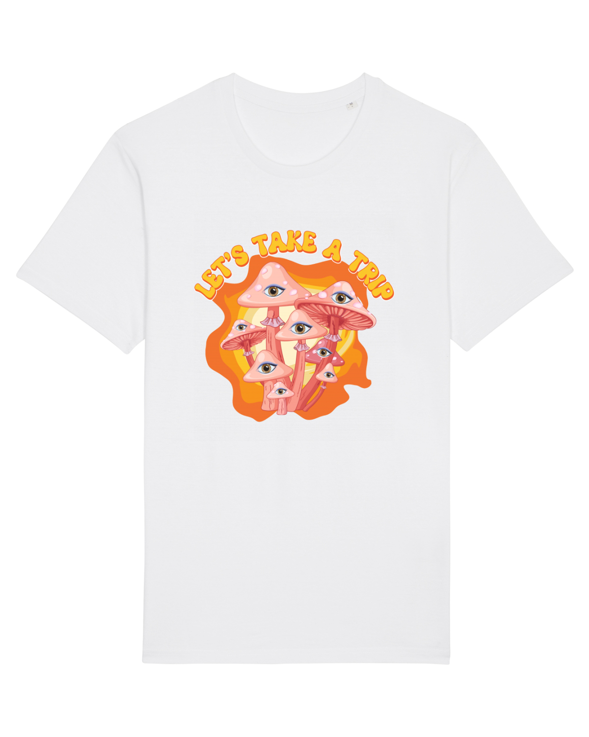 Tricou mânecă scurtă Unisex Rocker White