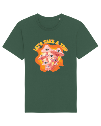 Let's Take A Trip Magic Mushroom Bottle Green