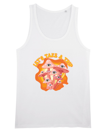 Let's Take A Trip Magic Mushroom White