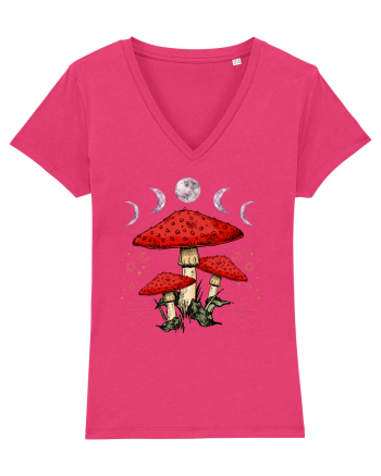 Moon Phase Psychedelic Mushroom Raspberry