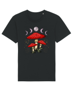 Moon Phase Psychedelic Mushroom Tricou mânecă scurtă Unisex Rocker
