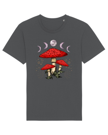 Moon Phase Psychedelic Mushroom Anthracite