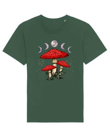 Moon Phase Psychedelic Mushroom Bottle Green