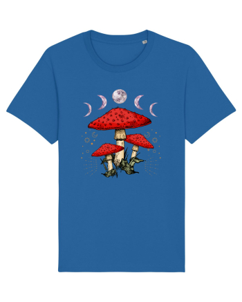 Moon Phase Psychedelic Mushroom Royal Blue