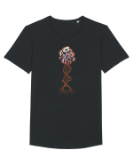 Mushroom DNA Mycology Shroom Trippy Tricou mânecă scurtă guler larg Bărbat Skater