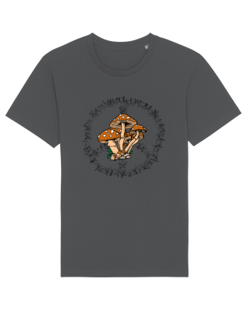 Mushroom Hippie Sign Anthracite