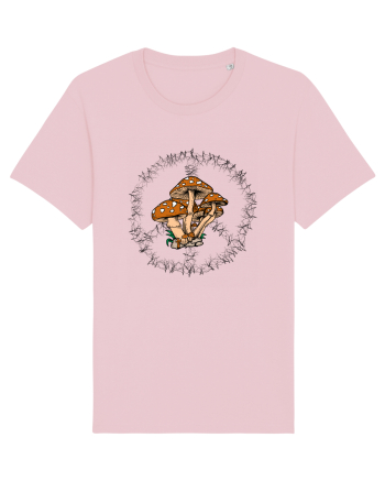 Mushroom Hippie Sign Cotton Pink