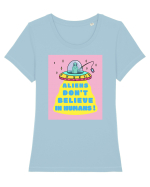 Aliens Tricou mânecă scurtă guler larg fitted Damă Expresser
