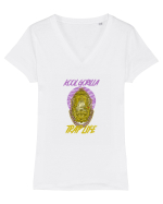 Kool Gorilla Trap Life Tricou mânecă scurtă guler V Damă Evoker