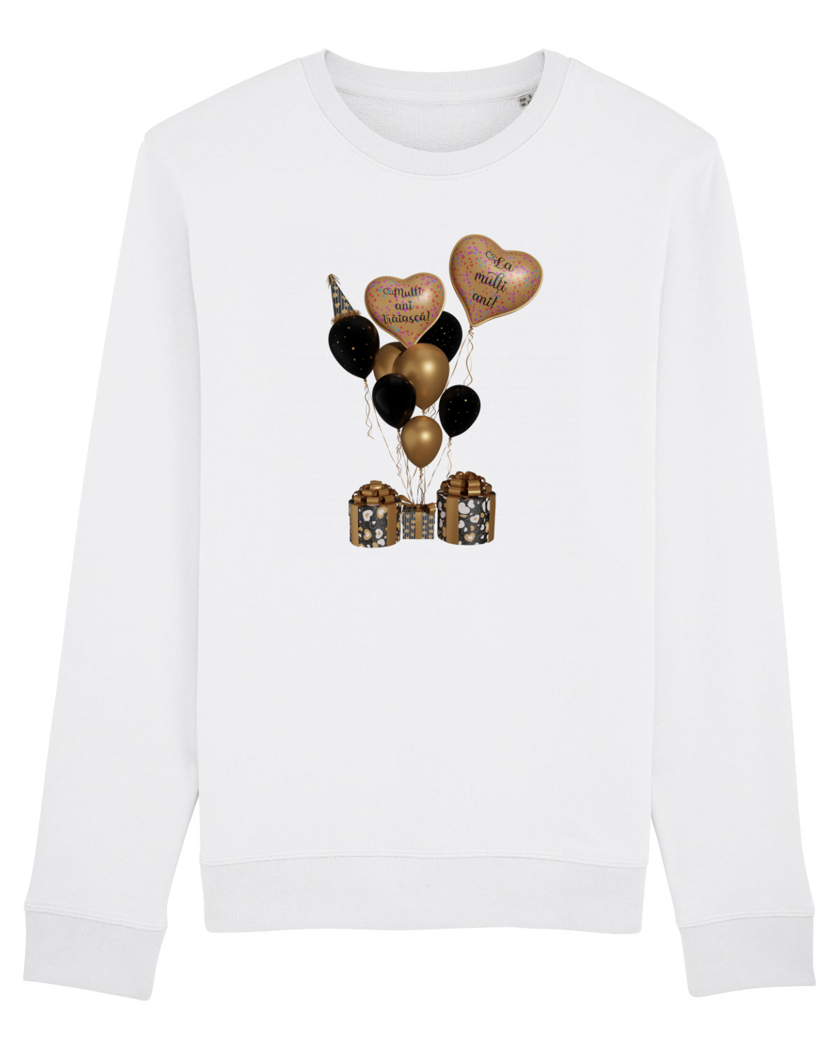 Bluză mânecă lungă Unisex Rise White