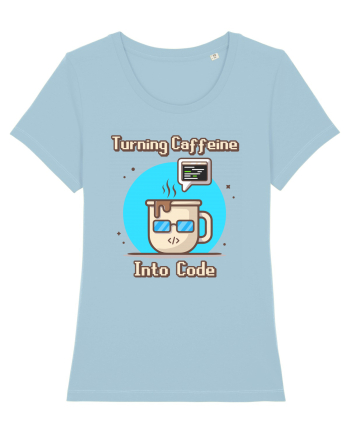 Turning Caffeine into Code Sky Blue