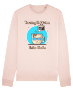 Turning Caffeine into Code Bluză mânecă lungă Unisex Rise