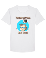 Turning Caffeine into Code Tricou mânecă scurtă guler larg Bărbat Skater