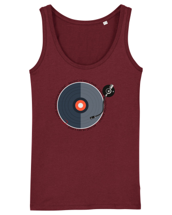 Music is my love Burgundy