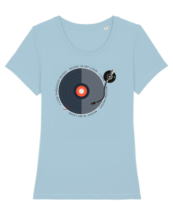Music is my love Sky Blue