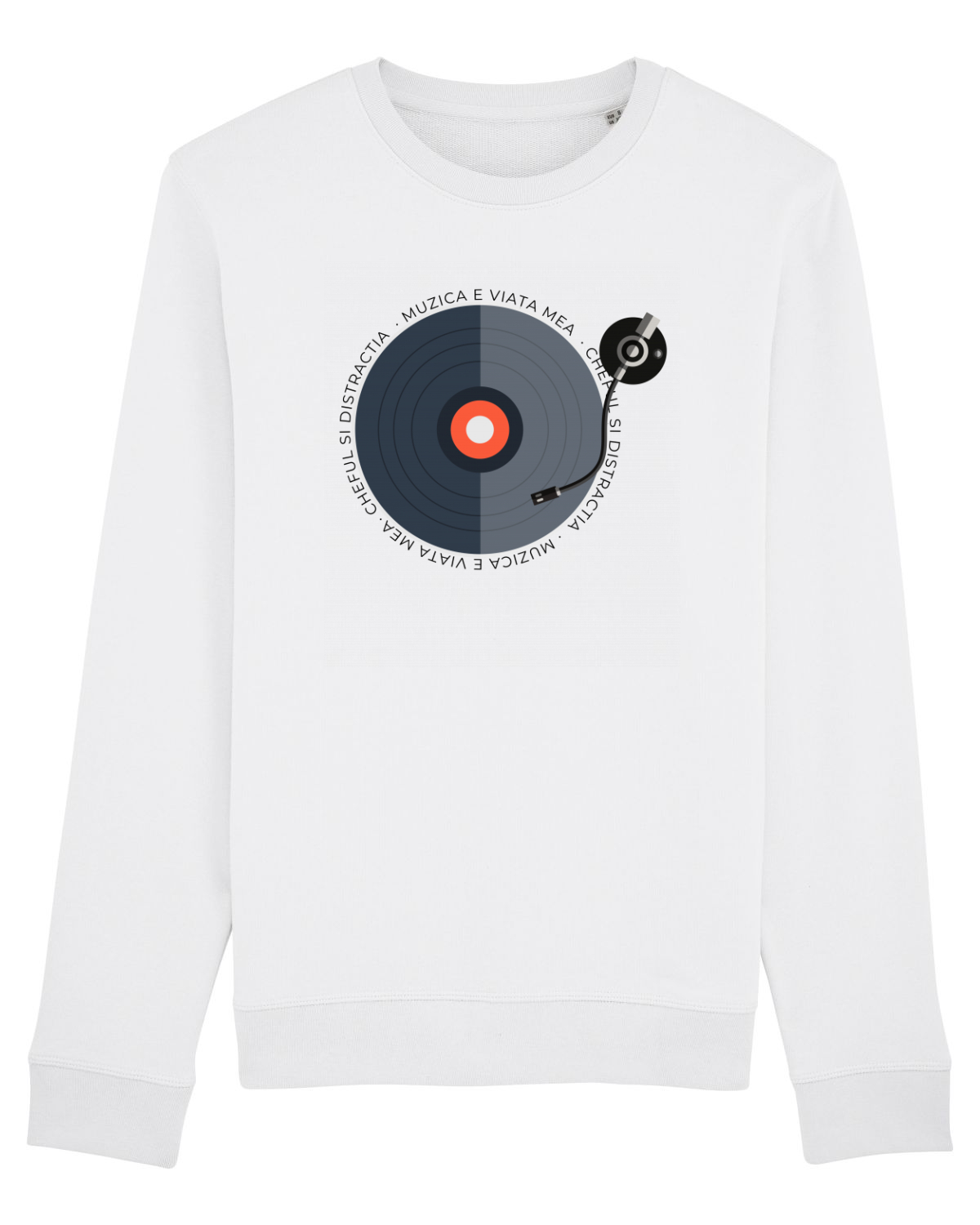 Bluză mânecă lungă Unisex Rise White