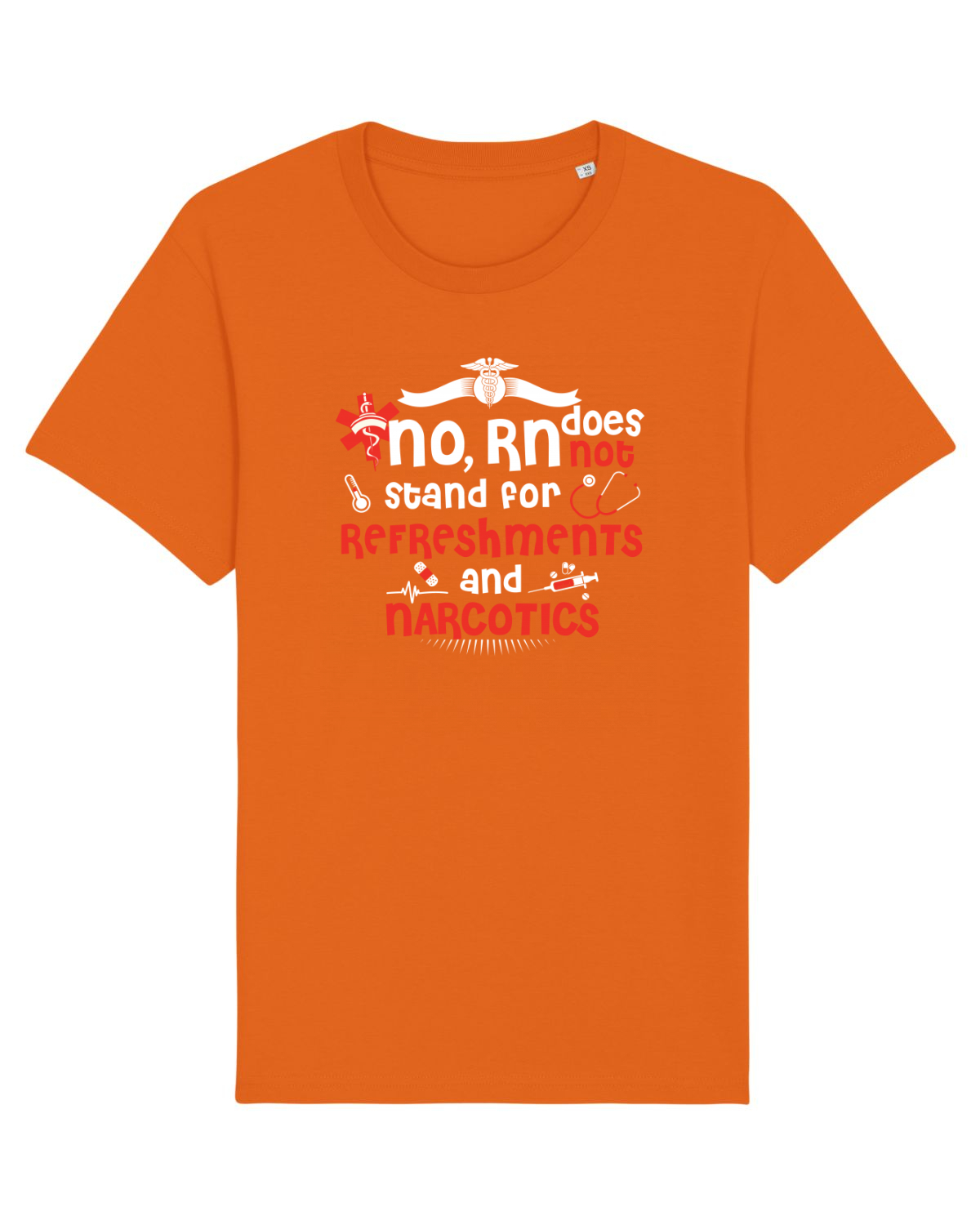 Tricou mânecă scurtă Unisex Rocker Bright Orange