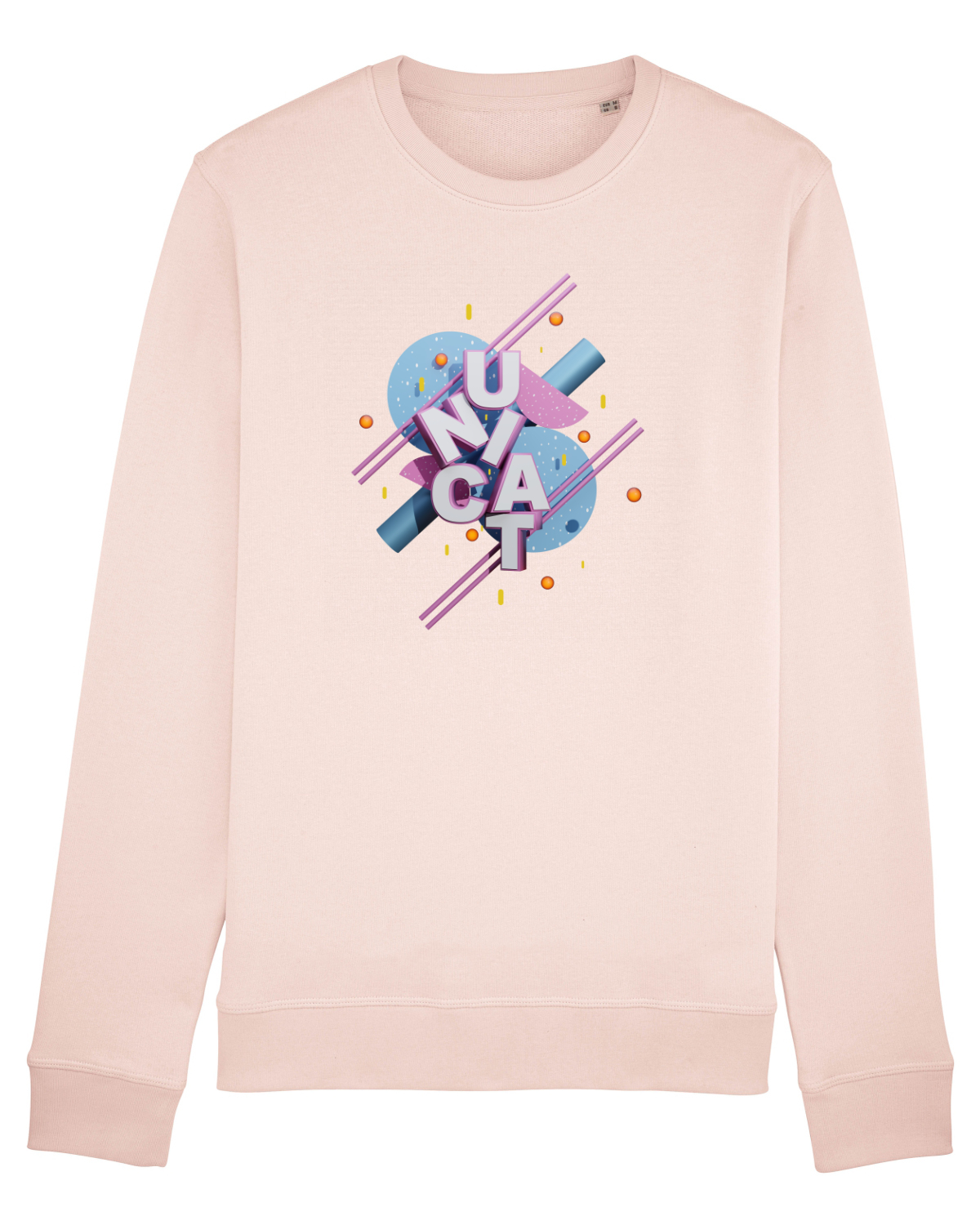 Bluză mânecă lungă Unisex Rise Candy Pink