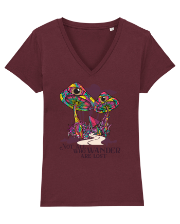 Not All Who Wander Are Lost Burgundy