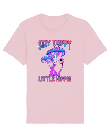 Stay Trippy Little Hippie Retro Psychedelic Cotton Pink