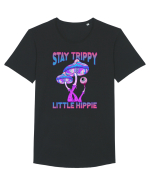 Stay Trippy Little Hippie Retro Psychedelic Tricou mânecă scurtă guler larg Bărbat Skater
