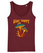 Stay Trippy Hippie Mushroom Retro Maiou Damă Dreamer