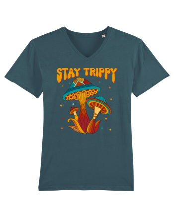 Stay Trippy Hippie Mushroom Retro Stargazer