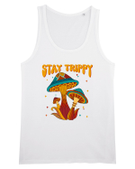 Stay Trippy Hippie Mushroom Retro Maiou Bărbat Runs