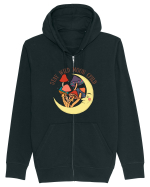 Stay Wild Moon Child Mushroom Moon Hanorac cu fermoar Unisex Connector