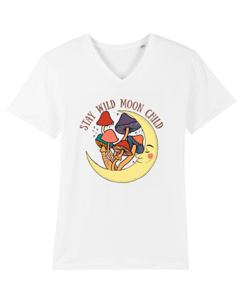Stay Wild Moon Child Mushroom Moon White