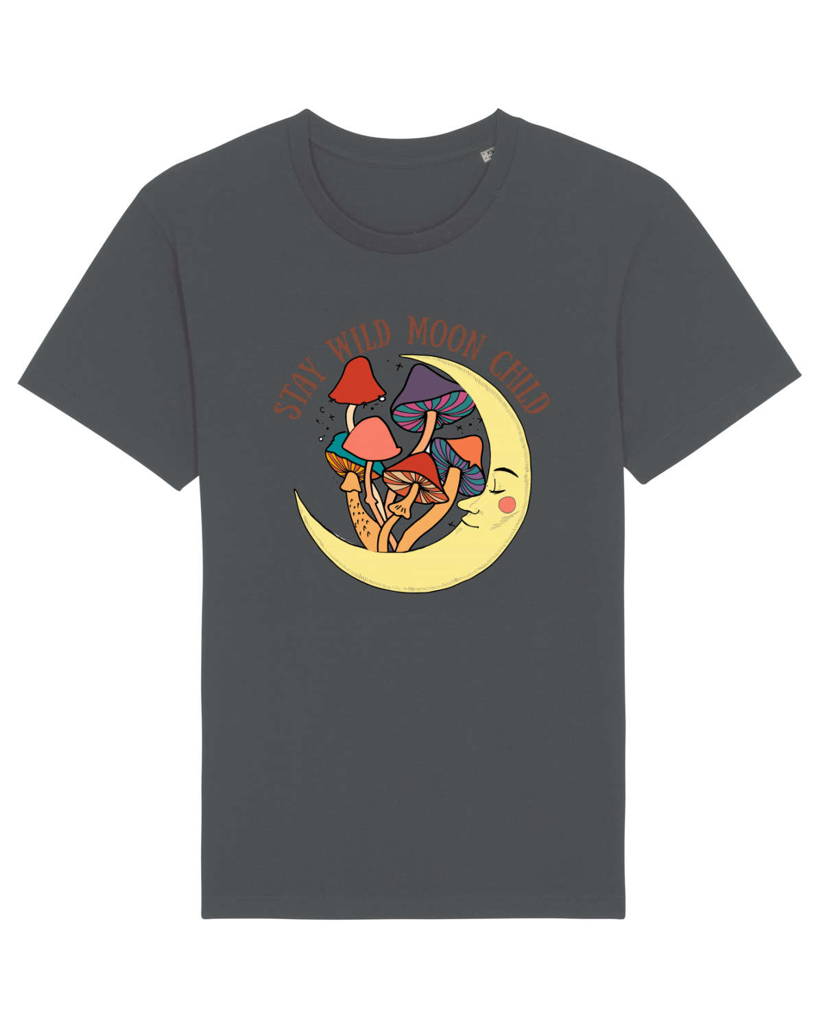 Tricou mânecă scurtă Unisex Rocker Anthracite